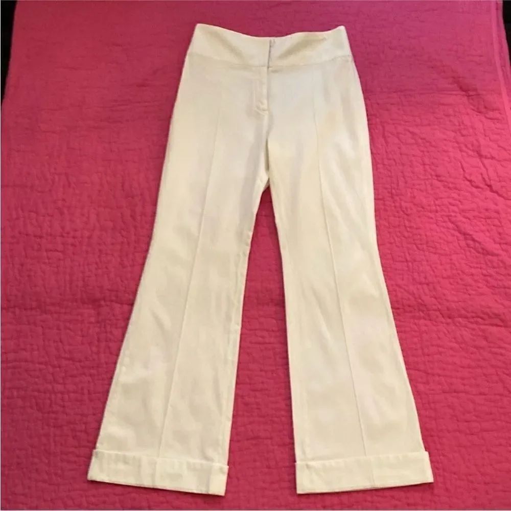 Balenciaga Cream High-Waisted Flared Pants, US2